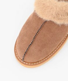 ANY SIS 【WEB・一部店舗限定】2WAYフェイク ムートン サンダル