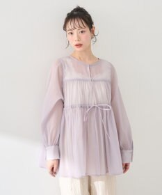 earth music&ecology フロントリボンシアーチュニック