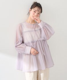 earth music&ecology フロントリボンシアーチュニック