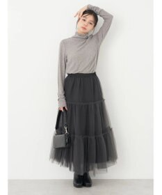 earth music&ecology 起毛レースハイネックインナー