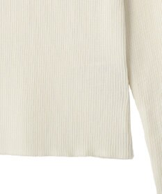 earth music&ecology 【予約】レーストリムリブニットプルオーバー