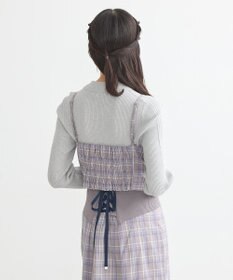 earth music&ecology リボンドレープビスチェ