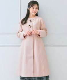 Feroux ダッフルデザインAライン コート ピンク系