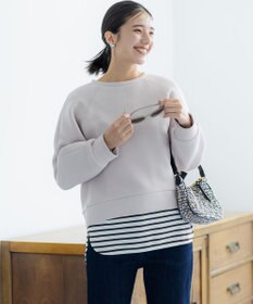 組曲 L ダンボールジャージー ショート丈プルオーバー