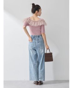 earth music&ecology デコルテチュールニットプルオーバー