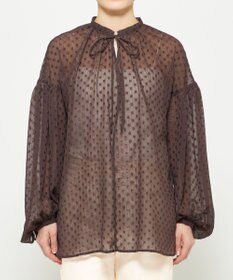 uncrave シアードットジャガード ブラウス