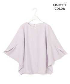 ICB 【新色追加・WEB限定カラーあり・UVケア・接触冷感・速乾・防シワ・洗える】FluidBackSatin ドルマンスリーブブラウス