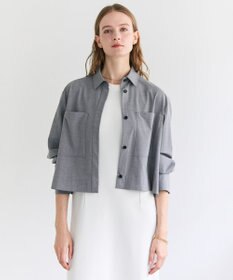 BEIGE， APOPHY / ステッチディテールショートシャツジャケット