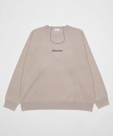 WEGO アクセ付きワンポイントニットプルオーバー（LS）