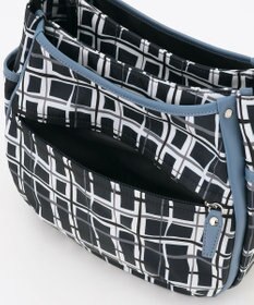 Y'SACCS ドローイングチェックショルダーバッグ