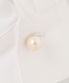 組曲 【洗える】C/Nyブロードノーカラー シャツ