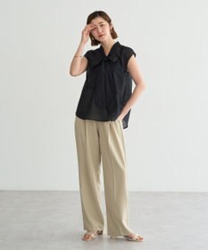 YECCA VECCA シアーボウタイブラウス