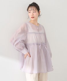 earth music&ecology フロントリボンシアーチュニック