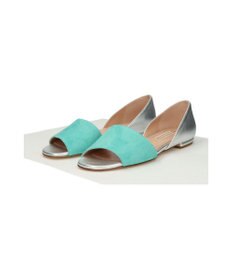 INTER-CHAUSSURES 【INTER-CHAUSSURES】異素材コンビオープントウパンプス