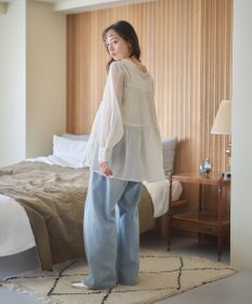 earth music&ecology フロントリボンシアーチュニック