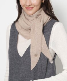 MOONBAT FURLA(フルラ）カシミヤ スパンコール トライアングルストール