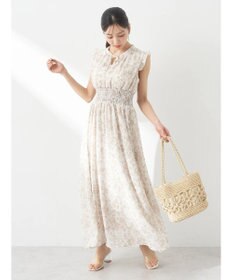 earth music&ecology ノースリ花柄ワンピース