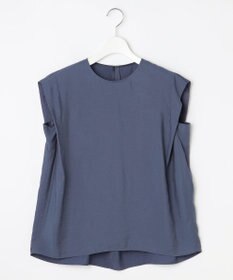 自由区 S 【セットアップ対応・接触冷感・UVケア・洗える】エアリーツイルノースリーブ ブラウス