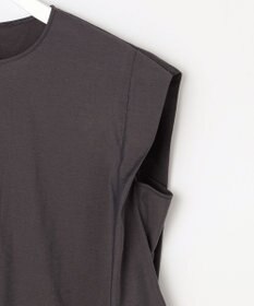 自由区 S 【セットアップ対応・接触冷感・UVケア・洗える】エアリーツイルノースリーブ ブラウス