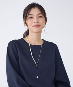 ANY パールラリエットネックレス