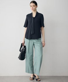 ICB L 【CLASSY.掲載・新色追加・WEB限定カラーあり】FluidBackSatin ワイドパンツ