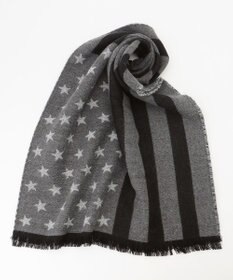 JOSEPH ABBOUD 【ブランド30周年記念・フランス製】アメリカンフラッグパターンストール