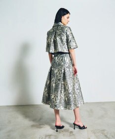 GRACE CONTINENTAL ボタニカルジャガードシャツ