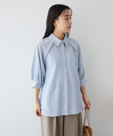 CRAFT STANDARD BOUTIQUE ストライプラグランタックシャツ