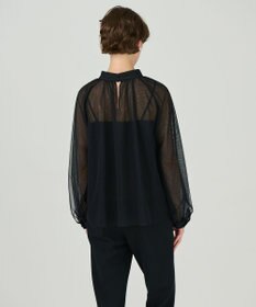 GRACE CONTINENTAL チュールハイネックトップ