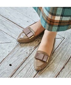 ing <ing>【WEB限定】【レイン対応】リボンモチーフフラットパンプス