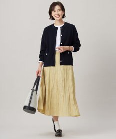 J.PRESS LADIES 【洗える】ORGANIC GASS COTTON クルーネック アウター