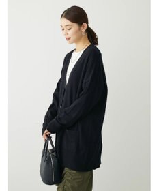 Green Parks もちやわ　Ｖネックミディ丈ニットカーディガン