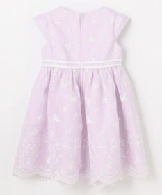 ANY KIDS 総刺繍 花柄ワンピース