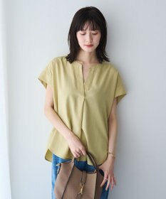 YECCA VECCA 【マシンウォッシャブル】サラサラスキッパーブラウス