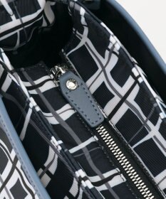 Y'SACCS ドローイングチェックショルダーバッグ