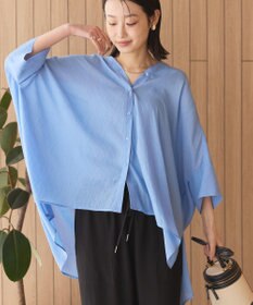 AMERICAN HOLIC 【接触冷感】Ｖネックシアー半袖ＢＩＧシャツ