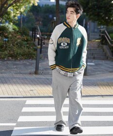 WEGO 【ユニセックス着用ITEM/MLサイズ展開】ジャガードニットスタジャン