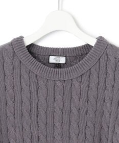 J.PRESS YORK STREET 【WOMEN】コットンニット ケーブルポンチョ