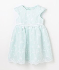 ANY KIDS 総刺繍 花柄ワンピース