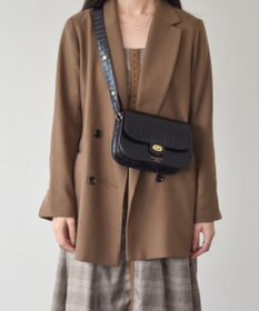 INTER-CHAUSSURES 【CHRISTIAN VILLA】フラップタイプレザーショルダーバッグ