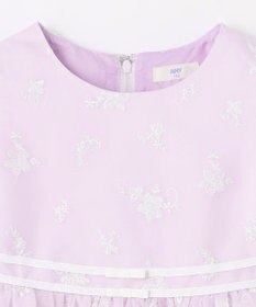 ANY KIDS 総刺繍 花柄ワンピース