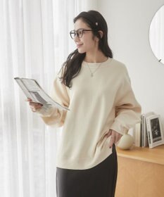 WEGO 【ユニセックス着用ITEM/裏起毛】リラックスフィットスウェットプルオーバー