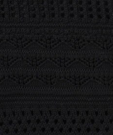 23区 レーシーパターン ロングジレ ニット