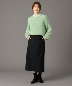 ANY フリルネックブラウス