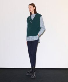 JOSEPH ポプリンシャツ×ニットベスト