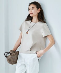 J.PRESS LADIES 【洗える】サテンストレッチ パンツ