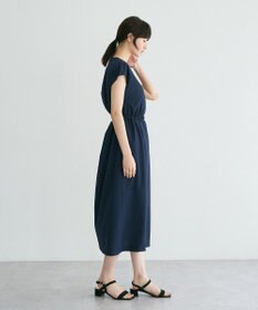 YECCA VECCA リネンライクスキッパーワンピース