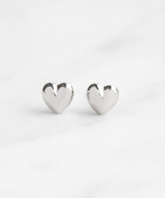 TOCCA 【WEB限定】WITH HEART MINI PIERCED EARRINGS プラチナ ピアス