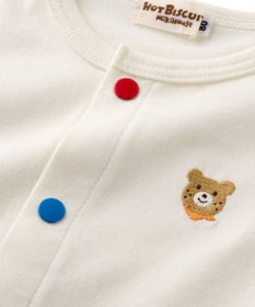 MIKI HOUSE HOT BISCUITS 【80-120cm】【Everyday Series】天竺素材 ワンポイントカーディガン