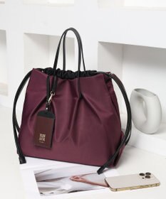 style code 【PADMA/パドマ】カードケース付　ナイロン巾着トートバッグ